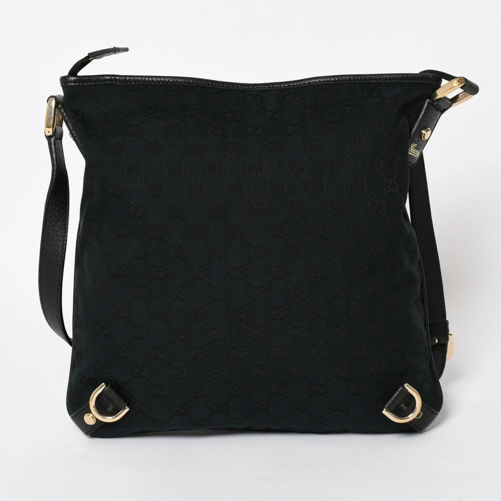 Gucci GG Canvas Abbey Shoulder Bag Black